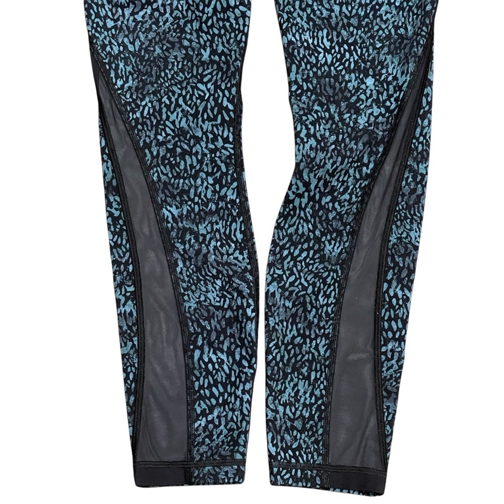lululemon athletica Teal Speckle High-Rise Mesh Inset Leggings - Picture 7 of 9